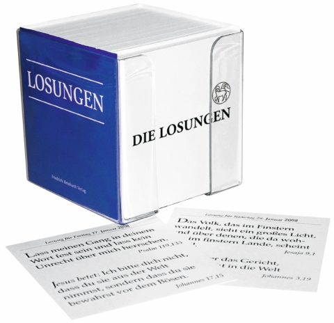 Nachfüllpack (nur Spruchkarten) der Losungen 2025 der Herrnhuter Brüdergemeine für Losungs-Box