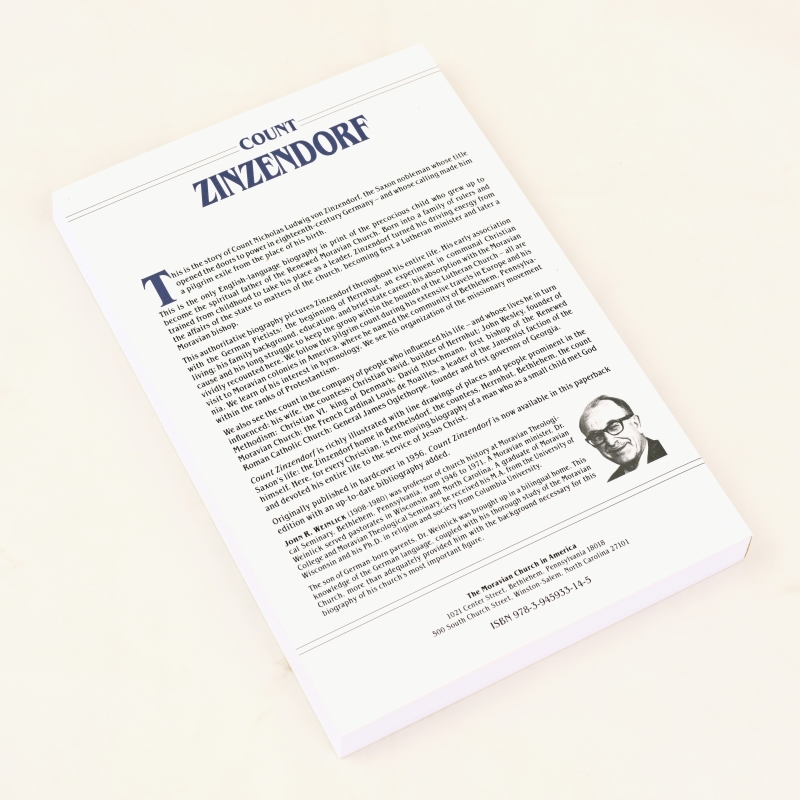 John R. Weinlick: Count Zinzendorf - The Story of His Life and Leadership in the Renewed Moravian Church (engl.)