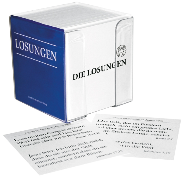 Losungs-Box (komplett) mit den Losungen der Herrnhuter Brüdergemeine 2025